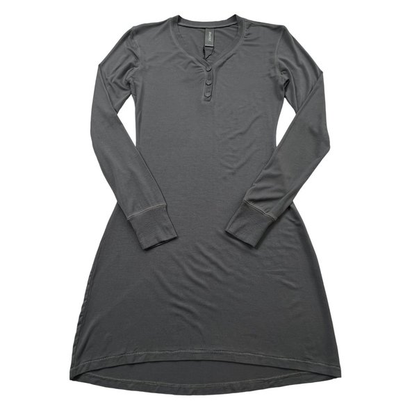 SKIMS Other - SKIMS Sleep Henley Dress Slate Modal Fabric Womens Small